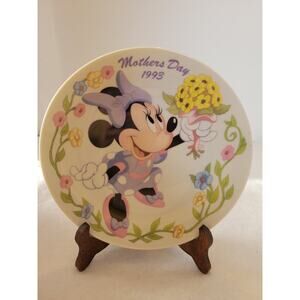 Vtg Grolier Collectible plate Disney Mother's Day Bouquet Minnie Mouse (no stand